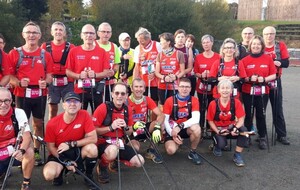 l'ABV Les Herbiers, Pouzauges et Chantonnay .Une belle équipe de rouge sur les foulées bourgadines et la nordic'uonnaise