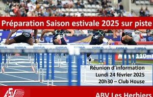 Soirée préparation de la saison estivale 2025 sur piste